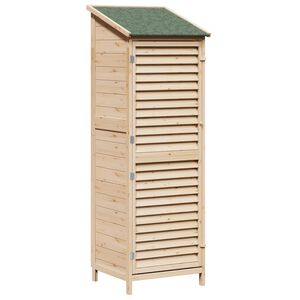 vidaXL Abri de jardin Naturel 59 x 56 x 176 cm Bois de Sapin Massif