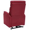 vidaXL Fauteuil de massage Rouge bordeaux Tissu