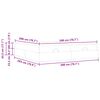 vidaXL Cadre de lit avec matelas avec matelas 2 pcs Tan PVC
