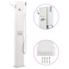 vidaXL Robinet de douche de jardin 110 cm Acier inoxydable