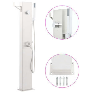vidaXL Robinet de douche de jardin 110 cm Acier inoxydable