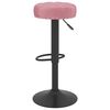 vidaXL Tabourets de bar lot de 2 rose velours