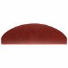 vidaXL Tapis d'escalier auto-adh&eacute;sif Poin&ccedil;on aiguillet&eacute; 15 pcs Rouge