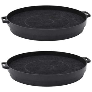 vidaXL Filtres &agrave; charbon pour hotte de cuisine 2 pcs 210 mm