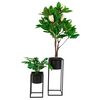 House Nordic Pots &agrave; fleurs 2 pcs Lena Noir