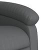 vidaXL Fauteuil inclinable électrique Gris Similicuir