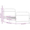vidaXL Cadre de lit sans matelas 90x190cm ch&ecirc;ne sonoma bois ing&eacute;nierie