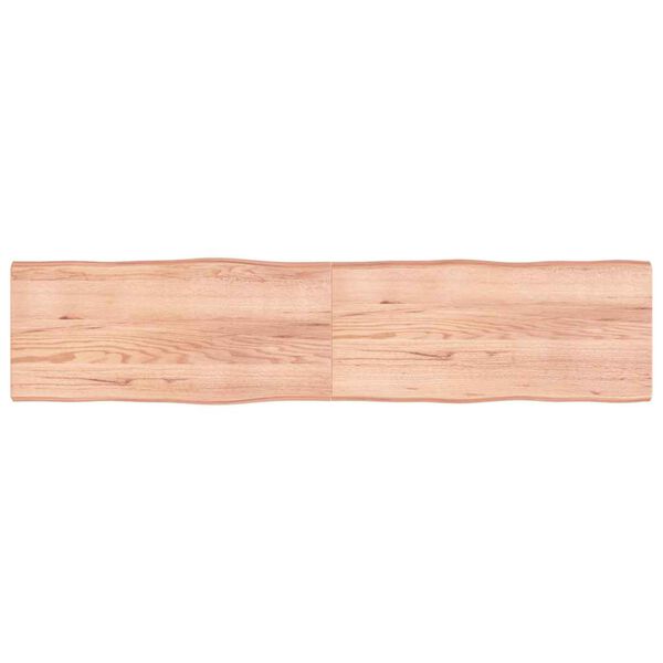vidaXL Dessus de table bois massif trait&eacute; bordure assortie