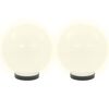 vidaXL Lampe à LED sous forme de boule 2 pcs Sphérique 20 cm PMMA