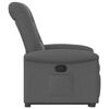 vidaXL Fauteuil inclinable Gris fonc&eacute; Tissu