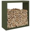 vidaXL Portant de bois de chauffage vert 100x40x100 cm acier