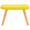 vidaXL Chaise de relaxation avec tabouret Jaune moutarde Tissu