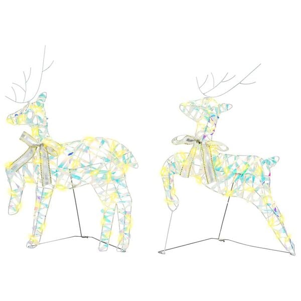 vidaXL Rennes LED avec 40 LED 7 pcs Multicouleur PET