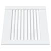 vidaXL Portes d'armoire &agrave; persiennes 4pcs blanc 39,5x39,4cm pin massif