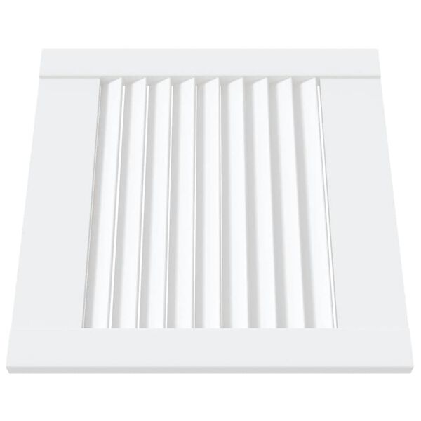 vidaXL Portes d'armoire &agrave; persiennes 4pcs blanc 39,5x39,4cm pin massif