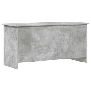 vidaXL Coffre de rangement avec stockage Gris b&eacute;ton 100 x 40 x 50 cm