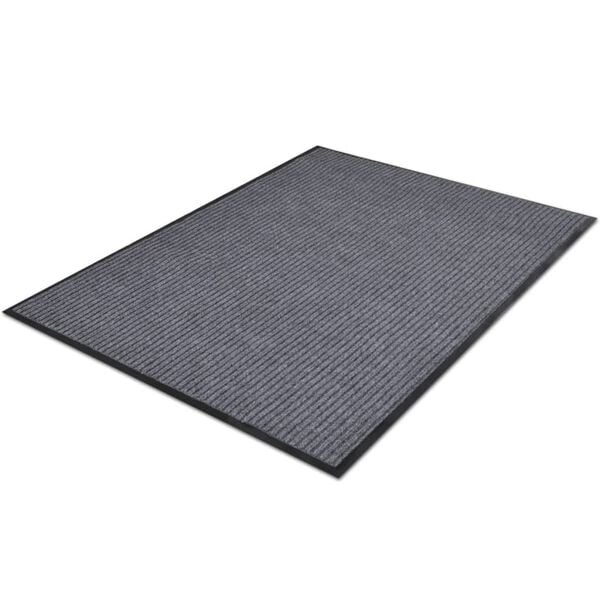 vidaXL Tapis d'entrée gris 90 x 150 cm PVC