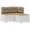 vidaXL Canap&eacute; de jardin 3 places avec coussins look rattan 3 place PP
