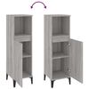 vidaXL Armoire salle de bain sonoma gris 30x30x100 cm