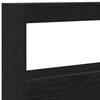 vidaXL Armoire tête de lit avec LED chêne noir 100x17x102 cm