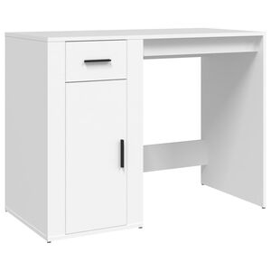 vidaXL Bureau Blanc 100x49x75 cm Bois d'ing&eacute;nierie