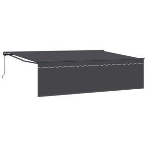 vidaXL Auvent R&eacute;tractable Anthracite 500 &times; 300 cm
