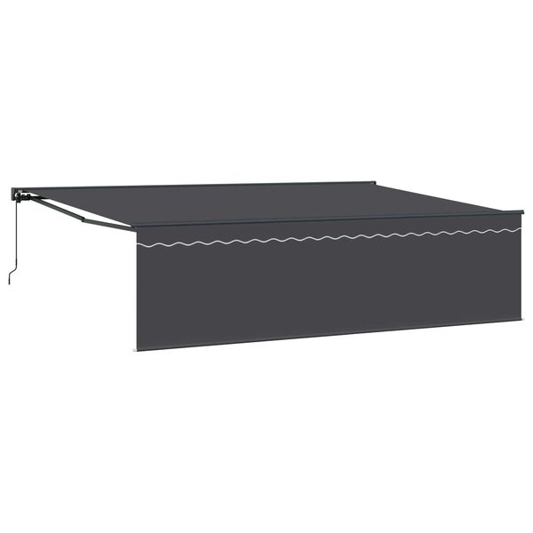 vidaXL Auvent R&eacute;tractable Anthracite 500 &times; 300 cm