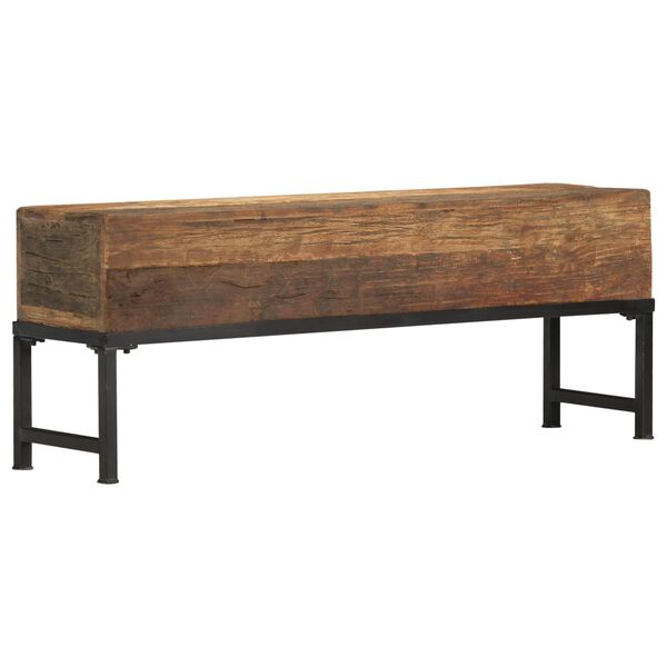 vidaXL Banc 120 cm bois de récupération massif