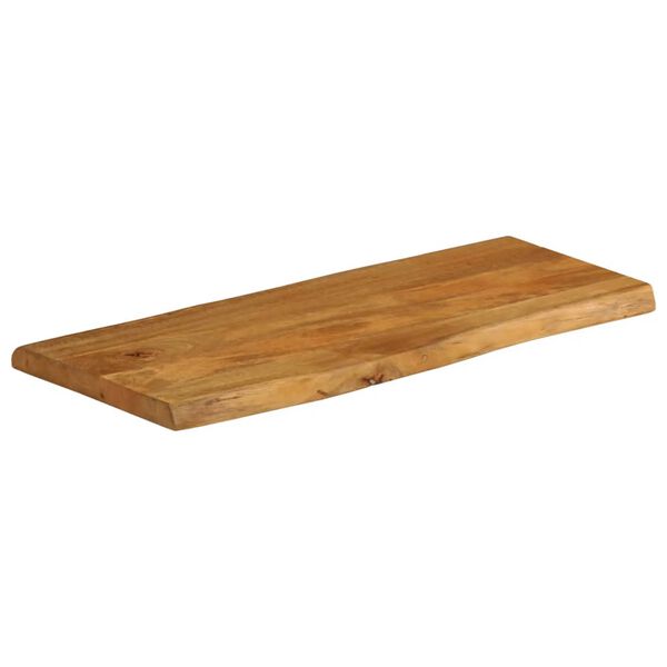 vidaXL Dessus de table 90x40x3,8 cm bord vivant bois massif manguier