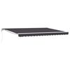 vidaXL Auvent r&eacute;tractable &eacute;lectrique Anthracite 4,5 &times; 3 m