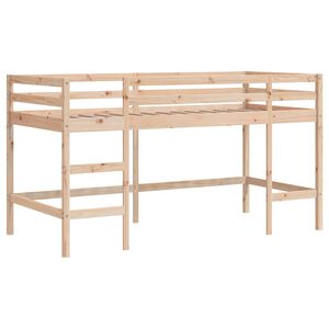 vidaXL Lit mezzanine d'enfants sans matelas avec &eacute;chelle 90x190 cm