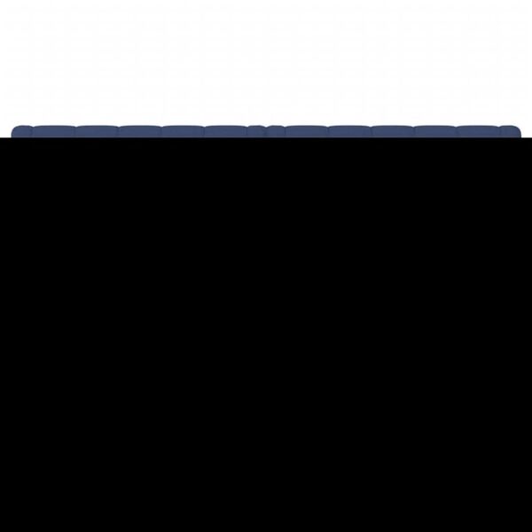 vidaXL T&ecirc;tes de lit Bleu 160x7x78/88 cm Tissu