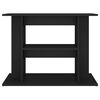 vidaXL Support pour aquarium noir 80x35x60 cm bois d'ing&eacute;nierie