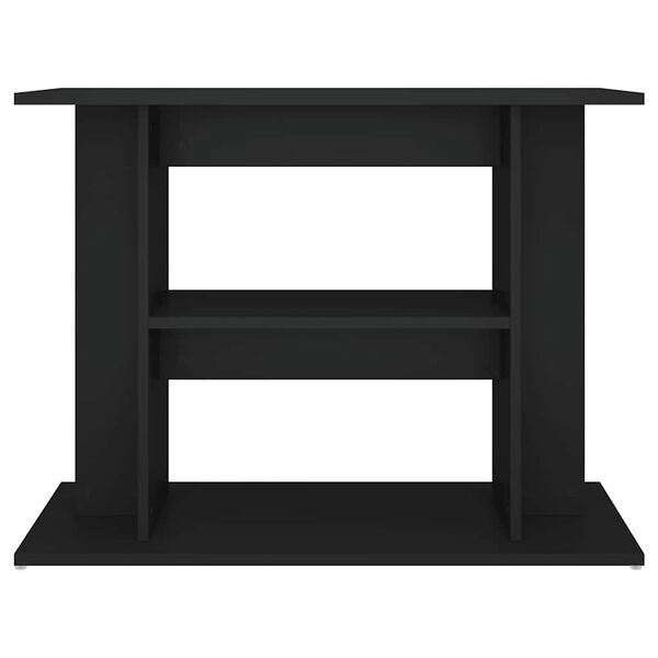vidaXL Support pour aquarium noir 80x35x60 cm bois d'ing&eacute;nierie