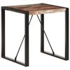 vidaXL Table à manger 70x70x75 cm Bois de récupération massif
