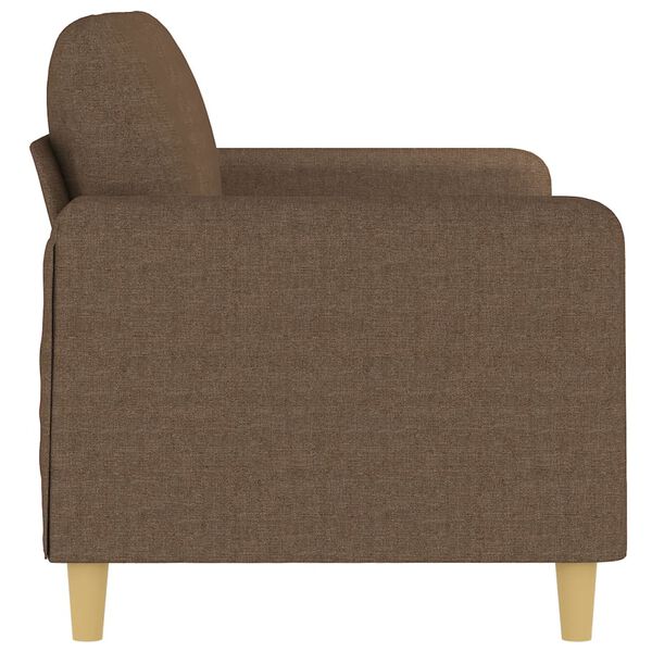 vidaXL Canap&eacute; &agrave; 2 places Marron 140 cm Tissu