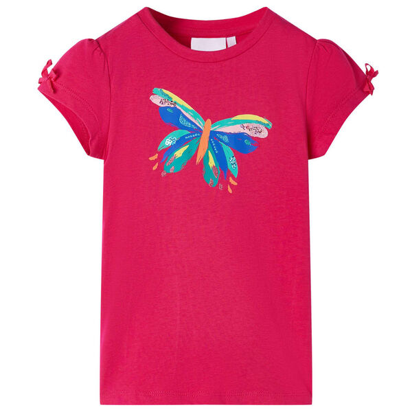 T-shirt pour enfants rose vif 128