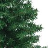 vidaXL Arbre de No&euml;l artificiel d'angle Vert 180 cm PVC et m&eacute;tal