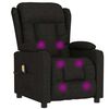 vidaXL Fauteuil de massage Noir Tissu