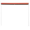 vidaXL Auvent r&eacute;tractable 400x150 cm Orange et marron