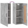 vidaXL Armoire murale gris b&eacute;ton 34,5x34x90 cm bois d'ing&eacute;nierie