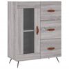 vidaXL Buffet haut Sonoma gris 69,5x34x180 cm Bois d'ing&eacute;nierie
