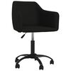 vidaXL Chaise pivotante de salle &agrave; manger Noir Velours