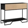 vidaXL Table console noir 100x35x74,5 cm bois d'ing&eacute;nierie