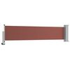 vidaXL Auvent lat&eacute;ral r&eacute;tractable de patio 60x300 cm Marron