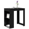 vidaXL Table de bar Ch&ecirc;ne noir 102 x 70 x 103,5 cm Bois d'ing&eacute;nierie