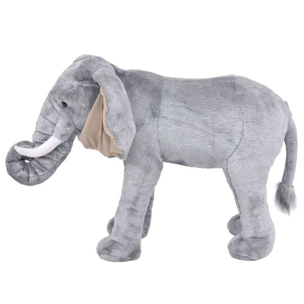 vidaXL Jouet en peluche &Eacute;l&eacute;phant Gris XXL