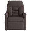 vidaXL Fauteuil inclinable de massage Marron fonc&eacute; Tissu