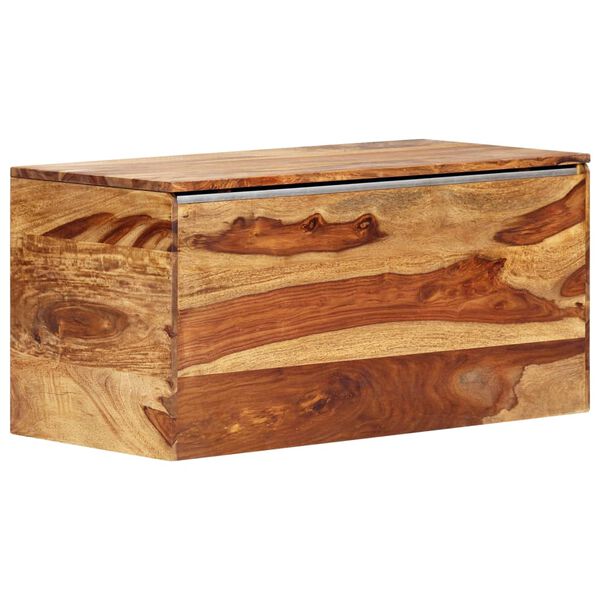 vidaXL Coffre de rangement 80 x 40 x 40 cm Bois massif de Sesham