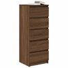 vidaXL Buffet avec tiroirs chêne marron 37,5x35x99cm bois d'ingénierie